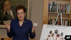 Марсі Каптур під час виступу на прес-конференції 6 березня 2017 р.