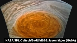 This enhanced-color image of Jupiter’s Great Red Spot was created by citizen scientist Jason Major using data from NASA’s Juno spacecraft.(Credits: NASA/JPL-Caltech/SwRI/MSSS/Jason Major)