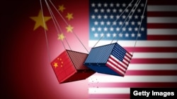 显示美中贸易关系的图画。